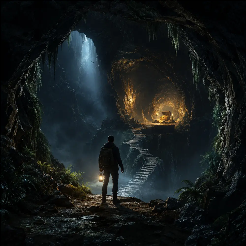 The cave you fear to enter holds the treasure you seek